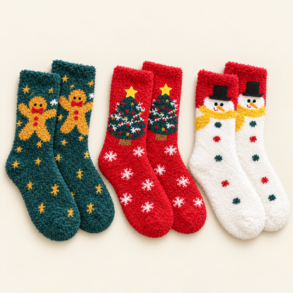 softari™ Cozy Socks — 3-Pair Bundle
